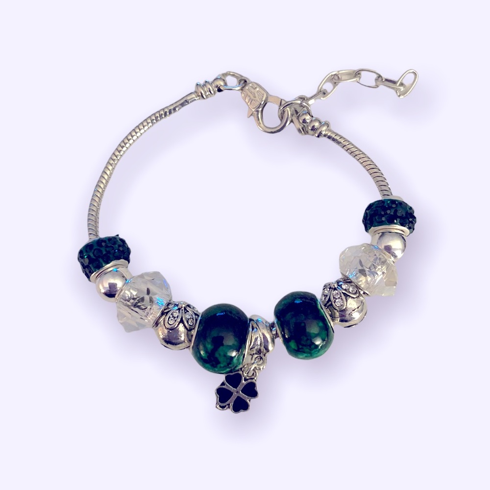 Hand Crafted Beaded Snake Chain Bracelet